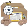 Image de Lyra Pet® 100 Boules gourmandes de Graisses sans coquilles et sans Filet à 80 g | Nourriture grasse pour Oiseaux Sauvages sans coquilles | Nourriture pour Oiseaux Toute l'année