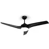 Image de Klarstein Figo Ventilateur de plafond avec éclairage Titane et blanc Noir
