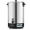 Image de Klarstein KonfiStar 50 Digital Stérilisateur, Cuve à Conserves 50 L, Distributeur Boissons Chaudes, 2500 W, 30-100°C, Minuterie 1-180 min, Maintien au Chaud, Couvercle Verrouillable, Inox Poli