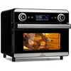 Image de Klarstein AeroVital Jumbo Friteuse à air chaud - Friteuse à air chaud 18 L, Airfryer avec écran tactile, 10 programmes, 30 à 230 °C, acier inoxydable, accessoires 6 pièces inclus, argenté