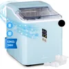 Image de Klarstein Machine a Glacons pour la Maison, Capacité de 1,5L, Fabrique Rapidement Jusqu'à 12kg de Glacons, Machine a Glaces Petits et Grands Glaçons en Forme de Balles, Autonettoyante, Ice Maker