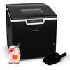 Image de Klarstein Icefestival Cube machine à glaçons - 20 kg/24 h, glaçons et glmace pilée, 400 W, réservoir 1,8 L, bac à glace 1,9 kg, panneau LED, auto-nettoyage, noir - machine à glaçons maison