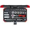 Image de Clé à douille rouge Gedore 3/8 Ouv 6-24mm 26 pcs