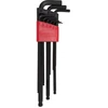 Image de Gedore red Jeu de tournevis d’angle 9 pièces, long, pour vis six pans creux, tête sphérique, SW 1,5-10 mm, R36675009