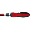 Image de Gedore red Tournevis à cliquet à embouts, 1/4'' 6,3 mm hexagonal, lame télescopique, tournevis réversible, R38910000