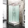Image de Schulte cabine intégrale 90x90x200 vert d'eau carré portes coulissantes