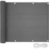Image de TecTake® Brise Vue Balcon Résistant aux intempéries et Hydrofuge Cache Vue Balcon et Terrasse Paravent Exterieur Pare Soleil Panneau occultant Exterieur Brise Vent - 6 m x 0.75 m - Gris