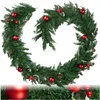 Image de tectake® Guirlande Noël 2,7 m, Guirlande Sapin avec Boules et Pommes de pin décoratives, Boucle Pratique, Deco Noel, Branches artificielles, Sapin de Noel, Décoration Noël intérieur, Vert