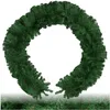 Image de tectake® Guirlande Noël 2,7 m, Guirlande Sapin Dense sans Ornement, Aspect Naturel, Boucle Pratique, Deco Noel, Branches artificielles faciles à Plier, Sapin de Noel, Décoration Noël intérieur, Vert