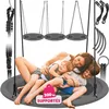 Image de tectake® Balancoire nid d'oiseau Balancoire Exterieur Balancelle de Jardin pour Aire de Jeux Exterieur Our intérieur pour Enfant & Adultes avec Corde balancoire & mousquetons, Max. 120 kg,  100cm