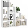 Image de tectake® Étagère Bibliothèque avec 10 Cubes Compartiments Meuble de Rangement Moderne Aspect Bois pour Rangement Bureau, Salon, Cuisine, Chambre, Dressing, Entrée Etagere Rangement