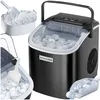 Image de tectake® Machine à glaçons Silencieuse Appareil à glacons, 9 glaçons par cycle, env. 6-13 minutes, Écran tactile, avec Cuillère à glace, Ice Maker Machine a glacons Appareil cuisine Maison