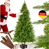 Image de tectake® Sapin de Noel Artificiel 180 cm Type Nordmann Vert avec Pieds Pliables en Bois Branches denses & réalistes Arbre de Noel Sapin de Noel Artificiel pour Décoration Noel Maison Cosy