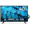 Image de MEDION Téléviseur Full HD 100,3 cm (40 Pouces) (Lecteur DVD intégré, Triple Tuner DVB-T2 DVB-C DVB-S2, 2 x HDMI, USB, minuterie de Veille, Lecteur multimédia, VESA, CI+), MD840001, Noir