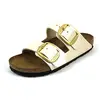 Image de Birkenstock 1020021 Arizona Big Buckle gracef. pearl white, Birko Flor Femme White EU 37
