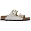 Image de Birkenstock pour femme. 1020021 Sandales Arizona Big Buckle blanc (Ajustement Étroit) perle (39), Plat, Aucun, Casuel