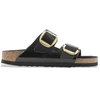 Image de Birkenstock pour femme. 1021476 Sandales en Cuir Arizona (Coupe Étroite) noir (38), Plat, Aucun, Casuel