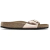 Image de Birkenstock pour femme. 1023927 Sandales Madrid Birko-Flor (Ajustement Étroit) bronze (38), Plat, Aucun, Casuel
