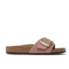 Image de Birkenstock pour femme. 1024039 Sandales en Cuir Madrid Big Buckle (Coupe Étroite) rose (37), Plat, Nubuck, Aucun, Casuel