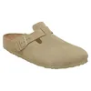 Image de Birkenstock Sandales - Nu-Pieds Boston Leve Regular Faded Khaki 45.