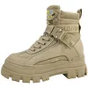 Image de Buffalo Bottes tendance Aspha Com 1 pour femme, beige, 41 EU