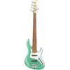 Image de Sadowsky MetroLine 24-5 Vintage Alder Solid Sage Green Metallic Satin basse électrique 5 cordes