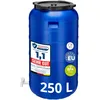 Image de Garronda Récupérateur d'eau de Pluie Large 250 litres sans BPA avec Robinet et Couvercle Jerrican pour Jardin GD-0092, Bleu