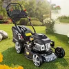 Image de BRAST Tondeuse Thermique tractée démarrage électrique 170ccm 3,5kW (4,76 CV) 46 cm Coupe 30-80, Vitesse d'entraînement Triple réglable 60 l Moteur 4 Temps, 4en 1, châssis en tôle d'acier