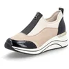 Image de Remonte, D0t08 H Microstretch, Femme Basket_Mode_Basse Beige bi-matière - 40 EU