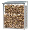 Image de QUICK STAR Étagère en Aluminium pour Bois de cheminée 130 x 70 x 185 cm 1,6 m³