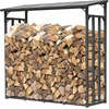 Image de QUICK STAR Étagère en métal pour Bois de cheminée Anthracite 185 x 70 x 185 cm Distance Entre Les Bois 2,3 m3