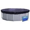 Image de QUICK STAR Solaire Couverture de Piscine d'hiver Ronde 200g / m² pour Piscine de Taille 366-400 cm Dimension bâche ø 460 cm Noir