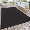 Image de Paco Home Tapis Extérieur pour Terrasse Et Balcon Tapis Cuisine Monochrome Moderne Noir, Dimension:200x350 cm