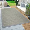 Image de Paco Home Tapis Intérieur & Extérieur Balcon Terrasse Cuisine Design Bordures Moderne Vert, Dimension:200 cm Rond