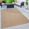 Image de Paco Home Tapis Intérieur Et Extérieur Balcon Terrasse Tapis Cuisine Monochrome Moucheté, Dimension:60x100 cm, Couleur:Naturelle
