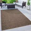 Image de Paco Home Tapis Intérieur Et Extérieur Balcon Terrasse Tapis Cuisine Monochrome Moucheté, Dimension:60x100 cm, Couleur:Taupe