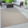 Image de Paco Home Tapis Exterieur Terrasse Salon Cuisine Moderne Motif Boho Uni Moucheté, Dimension:160x220 cm, Couleur:Gris