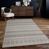 Image de Paco Home Tapis Intérieur & Extérieur Balcon Terrasse Cuisine Motif Ethnique Boho Moderne, Dimension:60x100 cm, Couleur:Beige