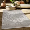 Image de Paco Home Tapis Intérieur & Extérieur Balcon Terrasse Cuisine Motif Ethnique Boho Moderne, Dimension:80 cm Rond, Couleur:Beige 2