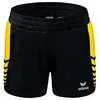 Image de Erima Six Wings Kurze Shorts, Noir/Jaune, 40 Femme