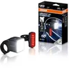 Image de Osram LEDsBIKE Compact 50 Set, kit d'éclairage vélo Rechargeable (Avant et arrière), homologué StVZO, Compatible avec Les Supports Garmin, Trois Niveaux de luminosité, 50 lux