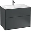 Image de V&B Meuble sous lavabo Finion 79,6x59,1x49,8cm, laque mate bleu md