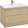 Image de V&B Meuble sous-lavabo Finion 79,6x59,1x49,8 cm, placage chêne