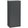 Image de V&B Armoire latérale Finion 41,8x93,6x27 cm, porte à droite, bleu mat avec laque