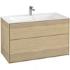 Image de V&B Meuble sous lavabo Finion 99,6x59,1x49,8 cm, Oa ven, avec éclairage mural