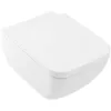 Image de Villeroy & Boch Collaro Combi-Pack, WC suspendu avec DirectFlush, avec siège WC, 4626HS01, Couleur: blanc-alpin