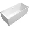 Image de V&B Baignoire rectangulaire Collaro Duo 180x80cm, encastrable Chrome, blanc