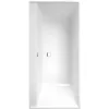 Image de Baignoire droite 190 X 90 VILLEROY ET BOCH Collaro acrylique blanc trop plein chrome