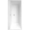 Image de Baignoire droite 160 X 75 VILLEROY ET BOCH Collaro acrylique stone white trop plein chrome