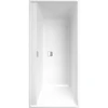 Image de V&B Baignoire rectangulaire Collaro Duo 160x75 cm, version EB Chrome, blanc pierre